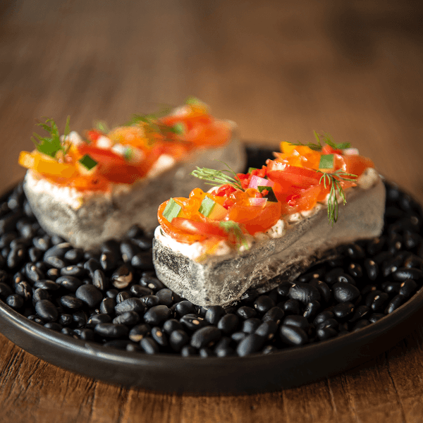 Cured Salmon on Crystal Bread