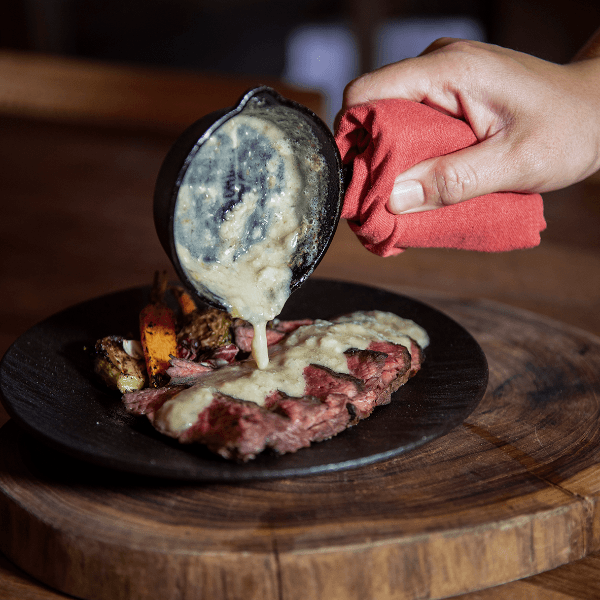 Blue Cheese Lava Steak  