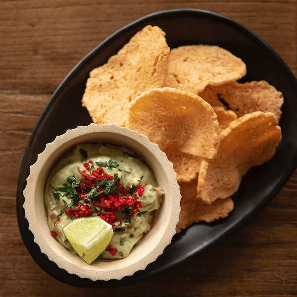 Fish Crisps with Guacamole