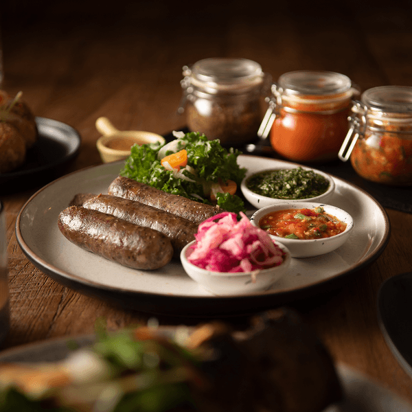 House-made Beef Sausages 