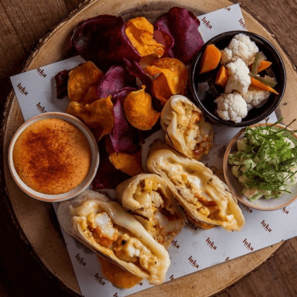 Sea Prawn & Chunky Crab Burrito     