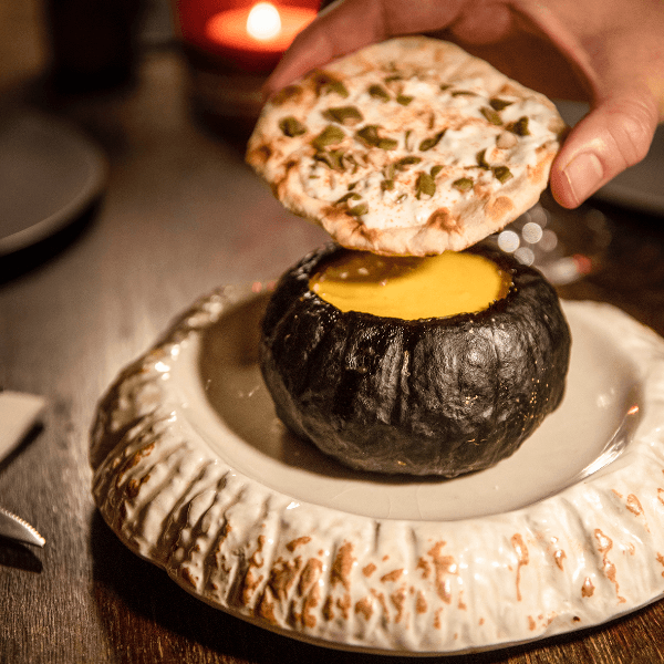 Lava pumpkin soup
