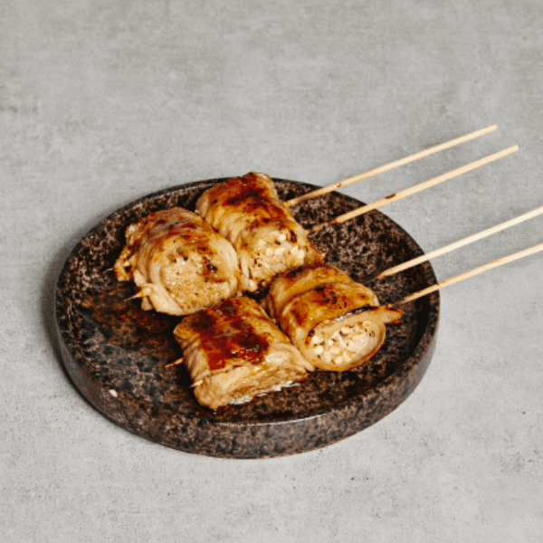 GRILLED PORK BELLY WITH ENOKI MUSHROOM  | หมูสามชั้นย่างพันเห็ดเข็มทอง