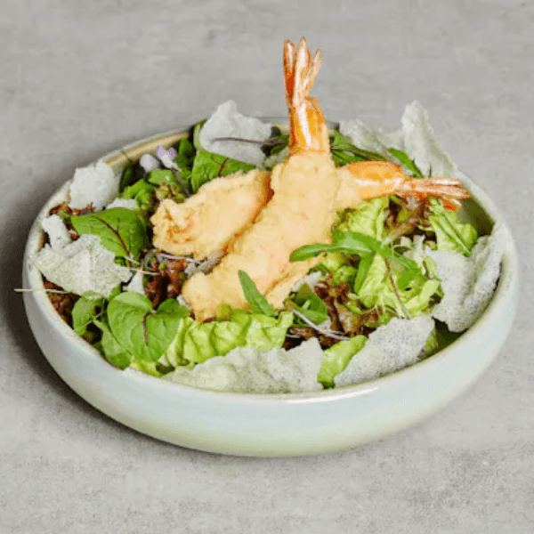 SHRIMP WITH YUZU SHOYU (สลัดกุ้งทอด ซอสโชยุยูสุ)