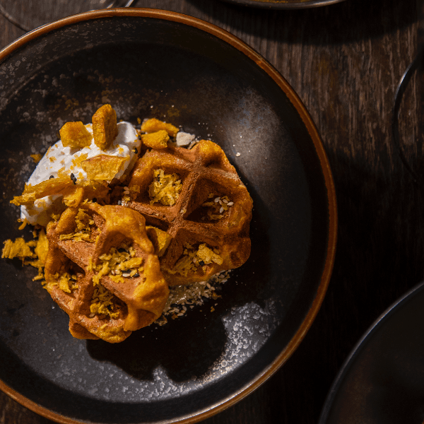 Kabocha Mochi Waffle